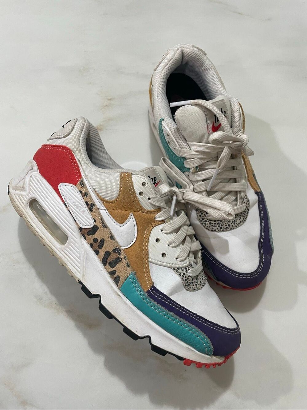 Nike Air Max 90 SE "Safari Mix" sneakers size 8